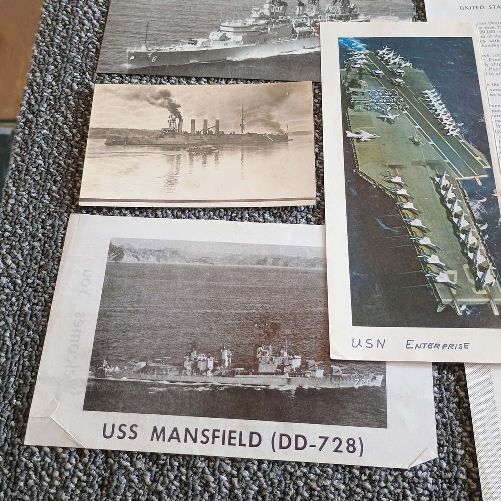 Vintage US Navy Coast Guard Canadian Navy Ship Pamphlets Postcards Ephemera Lot - Picture 4 of 8